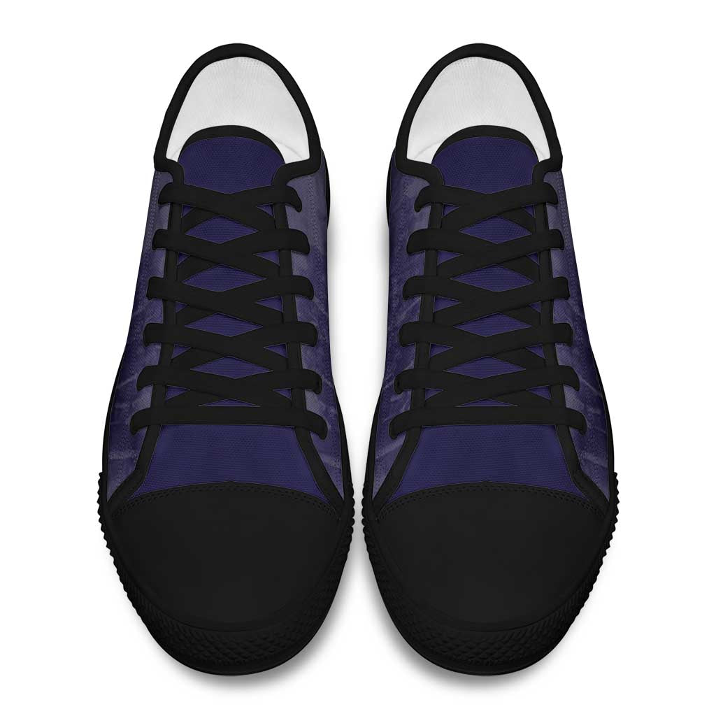 Buffalo Soldier Low Top Shoes African American Heroes - Navy Blue - African Pride