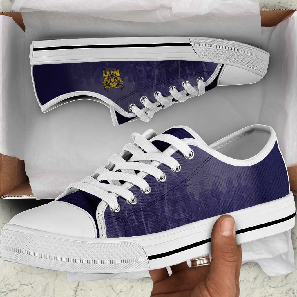 Buffalo Soldier Low Top Shoes African American Heroes - Navy Blue - African Pride