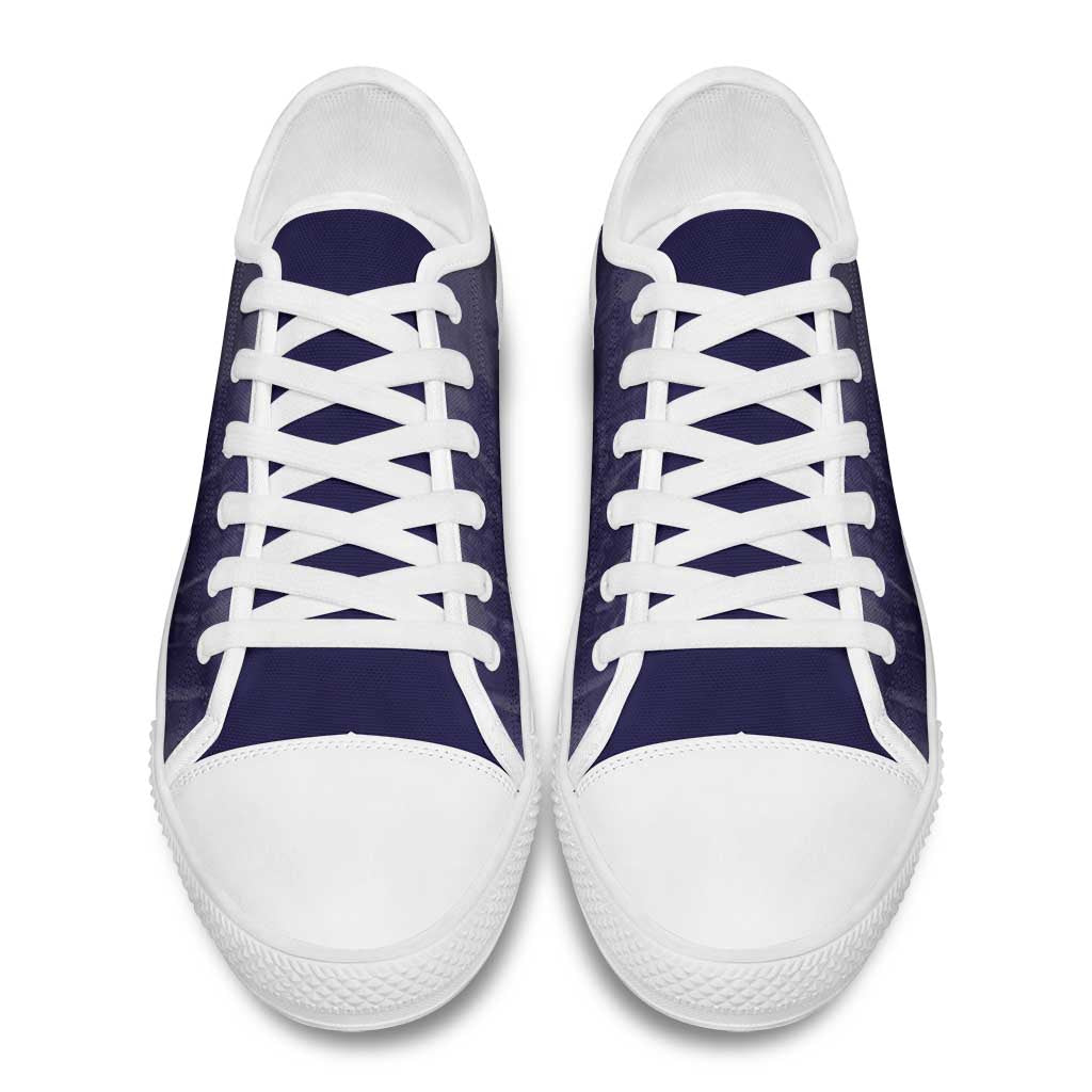 Buffalo Soldier Low Top Shoes African American Heroes - Navy Blue - African Pride