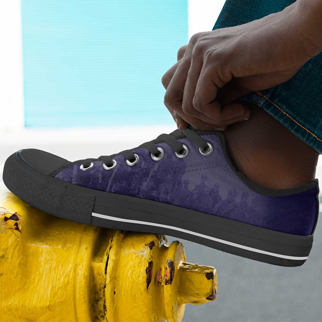 Buffalo Soldier Low Top Shoes African American Heroes - Navy Blue - African Pride