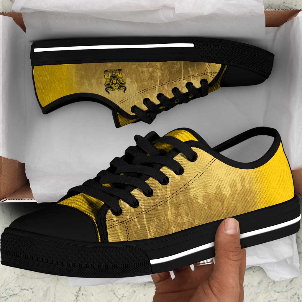 Buffalo Soldier Low Top Shoes African American Heroes - Yellow - African Pride
