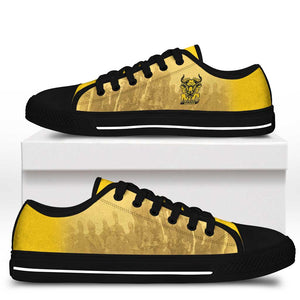 Buffalo Soldier Low Top Shoes African American Heroes - Yellow LT15
