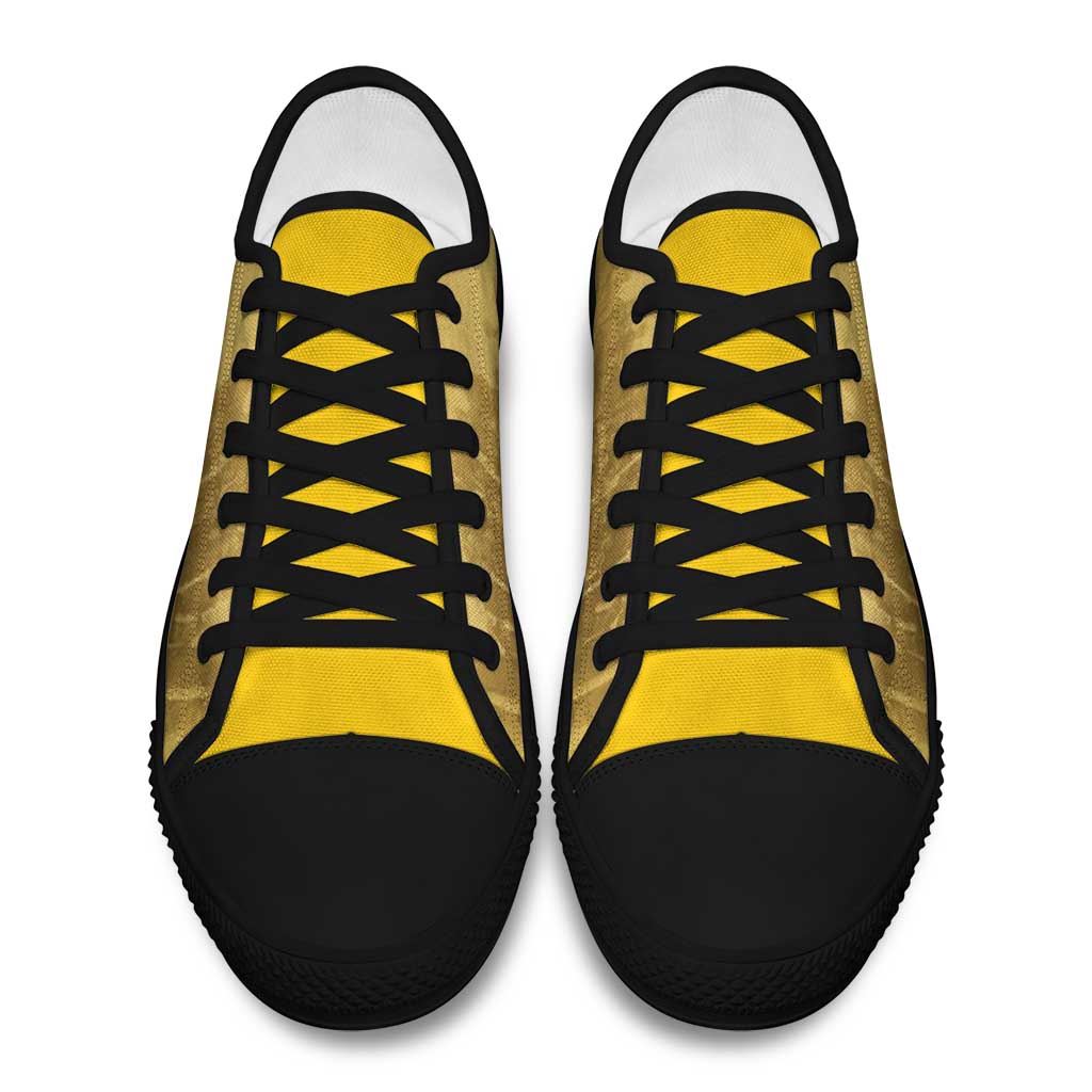 Buffalo Soldier Low Top Shoes African American Heroes - Yellow - African Pride
