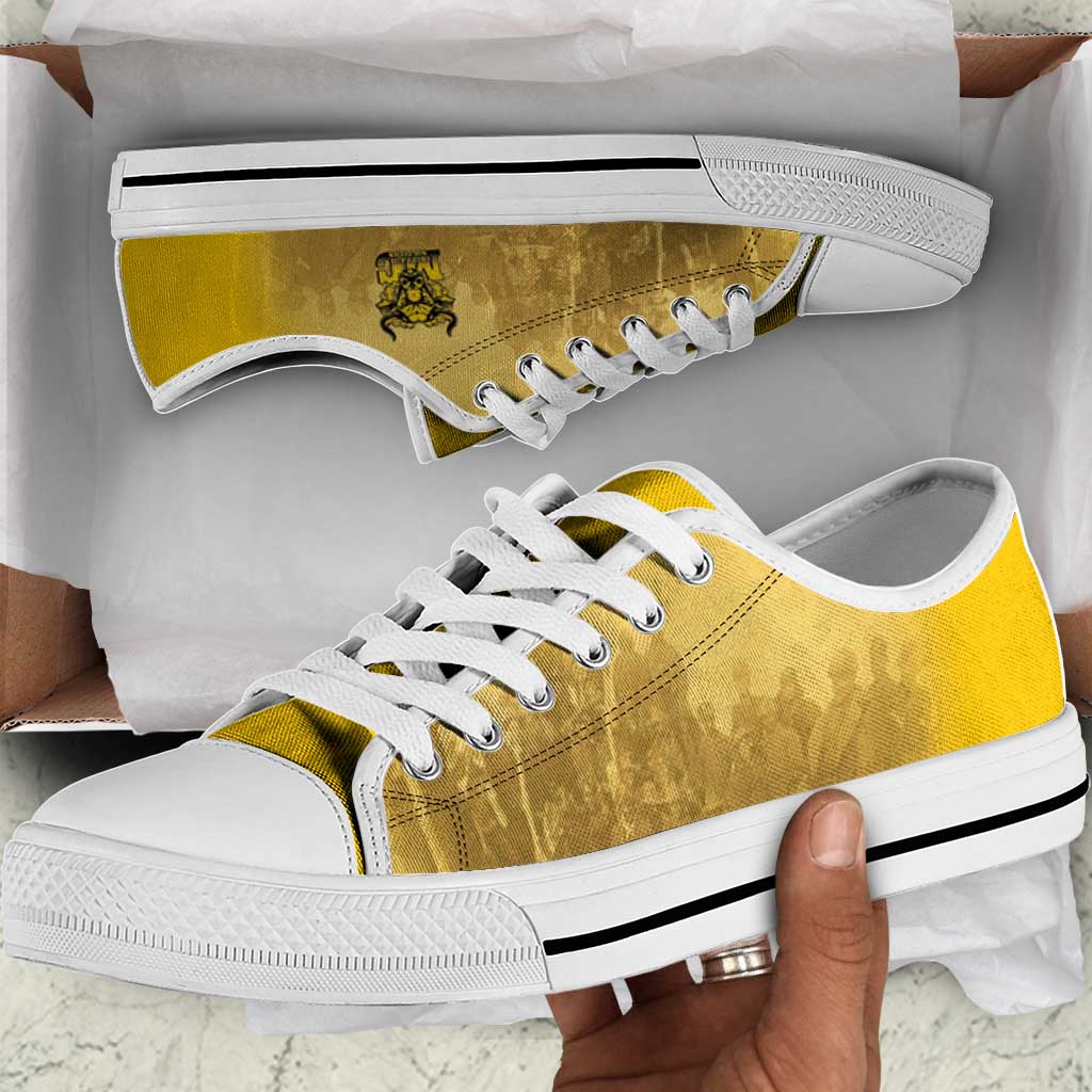Buffalo Soldier Low Top Shoes African American Heroes - Yellow - African Pride