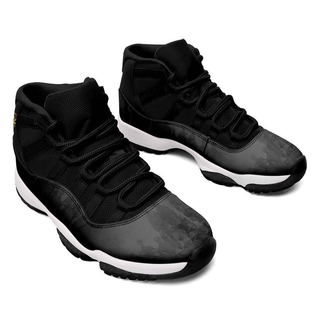 Buffalo Soldier Sneakers J11 African American Heroes - Black - African Pride