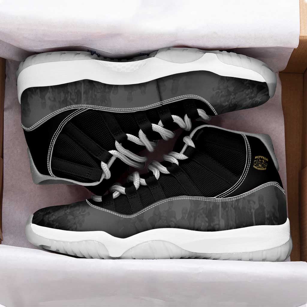 Buffalo Soldier Sneakers J11 African American Heroes - Black - African Pride