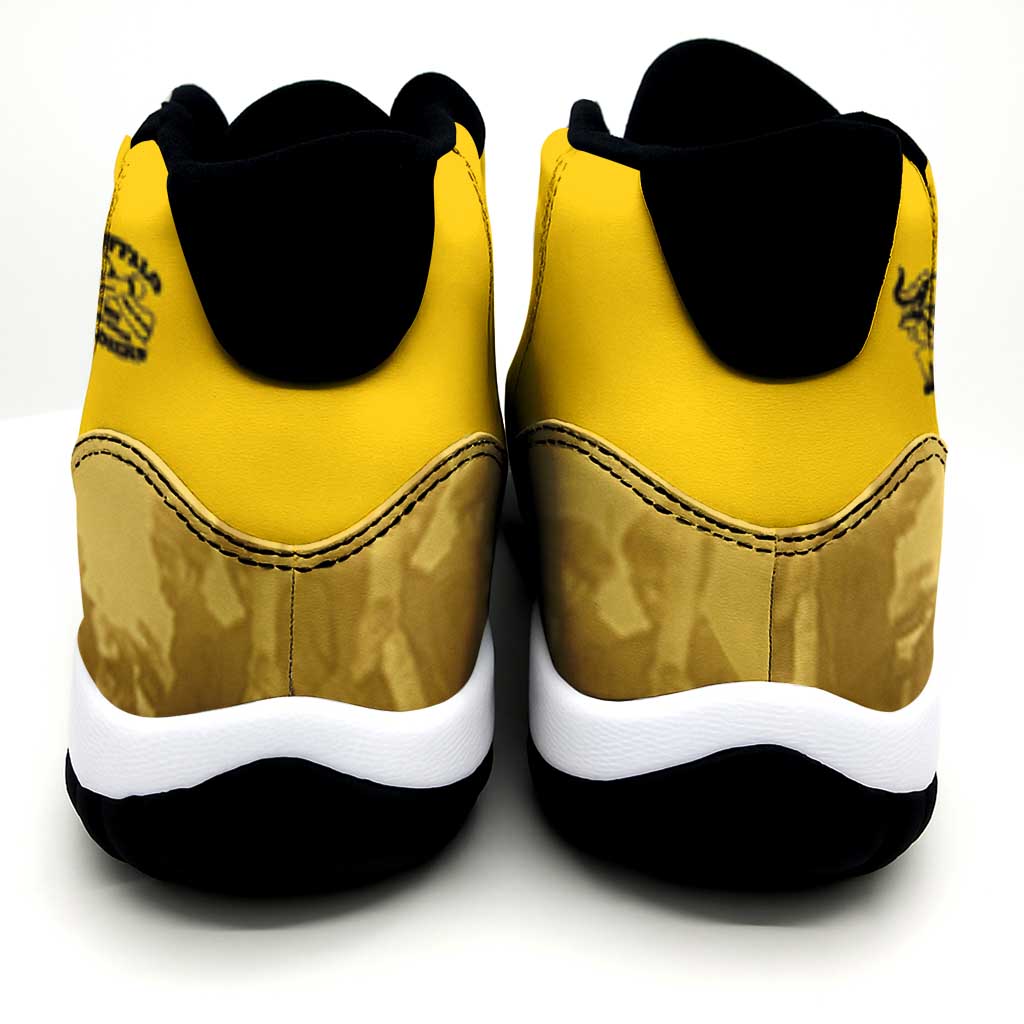 Buffalo Soldier Sneakers J11 African American Heroes - Yellow - African Pride