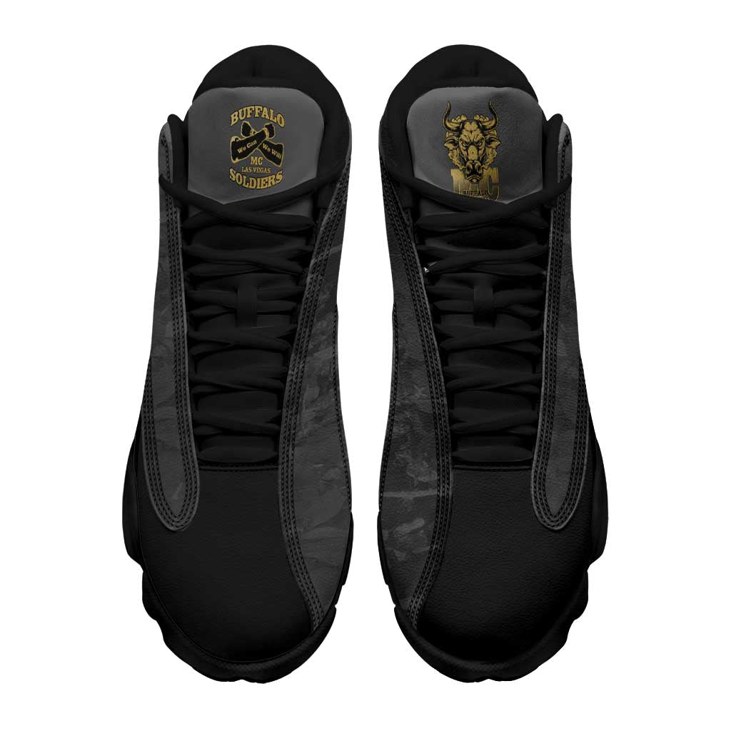 Buffalo Soldier Sneakers J13 African American Heroes - Black - African Pride