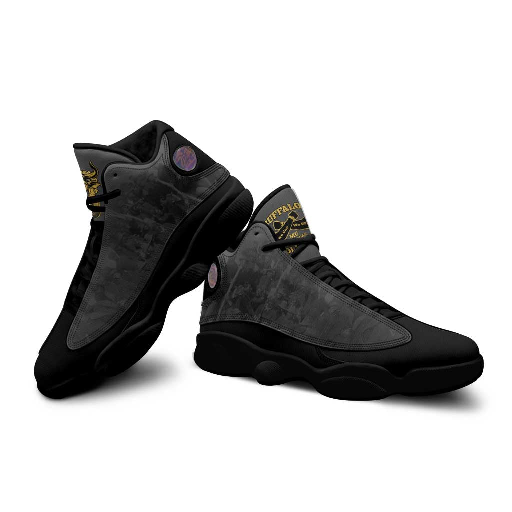 Buffalo Soldier Sneakers J13 African American Heroes - Black - African Pride