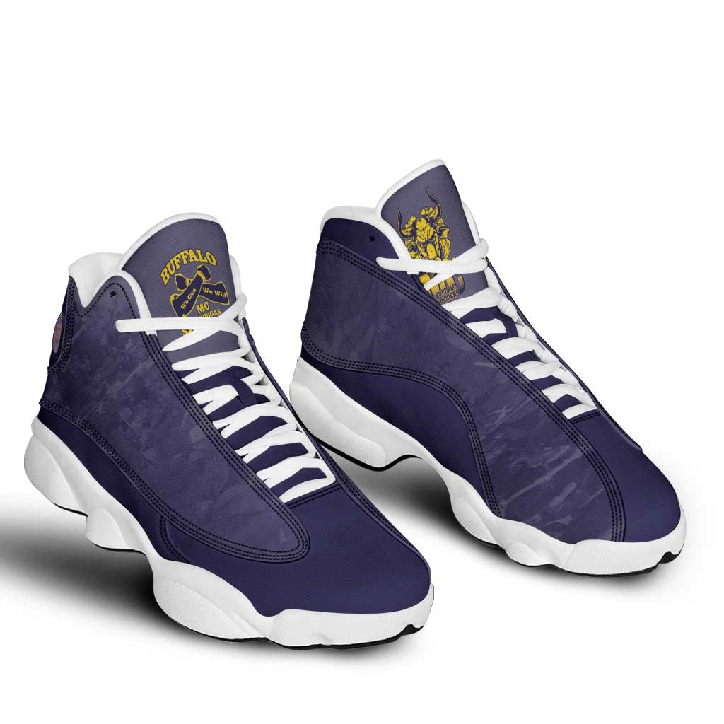 Buffalo Soldier Sneakers J13 African American Heroes - Navy Blue - African Pride