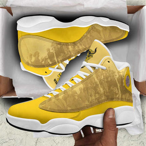 Buffalo Soldier Sneakers J13 African American Heroes - Yellow - African Pride