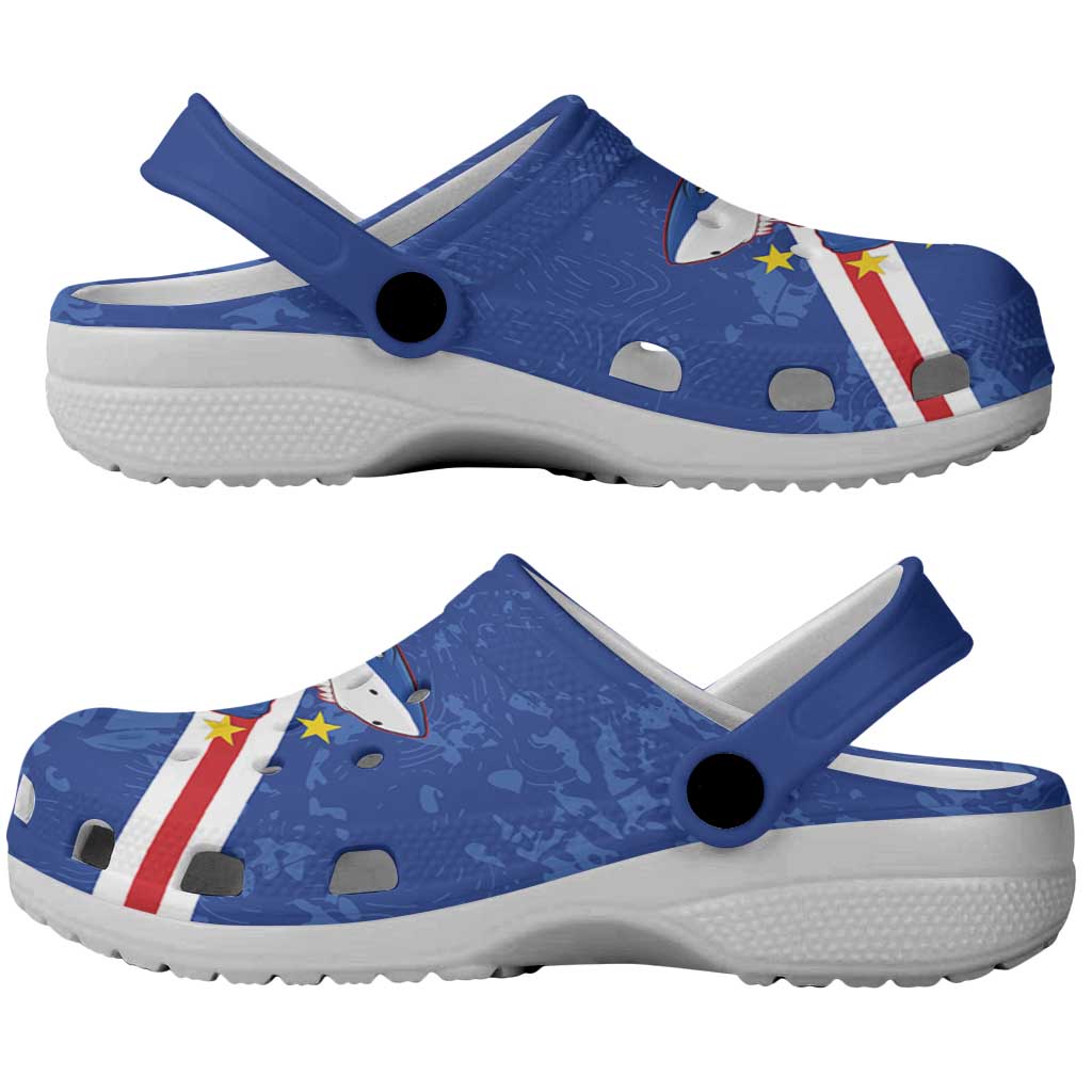 Cabo Verde Football Clogs Shoes Go Tubaroes Azuis - African Pride