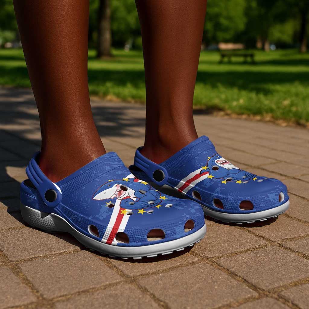Cabo Verde Football Clogs Shoes Go Tubaroes Azuis - African Pride