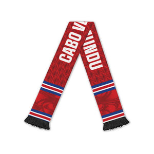 Cabo Verde Kopa di Mundu Soccer Scarf Atlantic Waves Red Edition