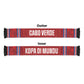 Cabo Verde Kopa di Mundu Soccer Scarf Atlantic Waves Red Edition