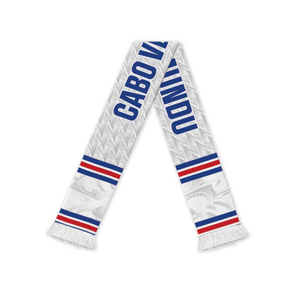 Cabo Verde Kopa di Mundu Soccer Scarf Atlantic Waves White Edition