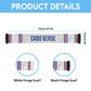 Cabo Verde Kopa di Mundu Soccer Scarf Atlantic Waves White Edition