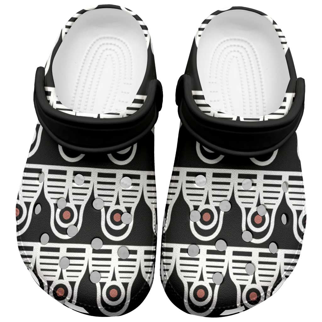 Cameroon Clogs Shoes Toghu Traditional Pattern - African Pride