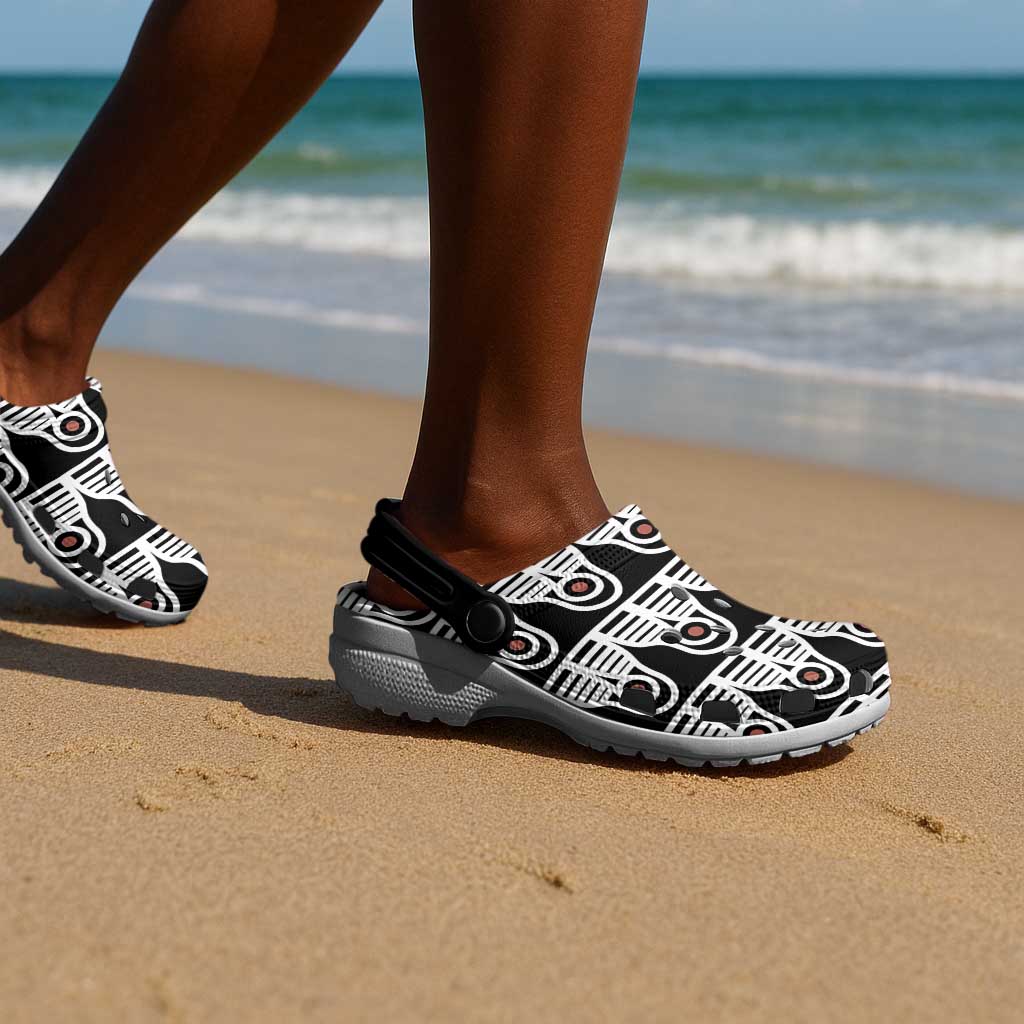 Cameroon Clogs Shoes Toghu Traditional Pattern - African Pride