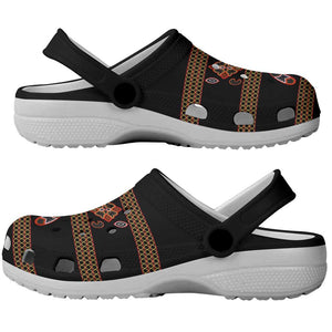 Cameroon Traditional Toghu Pattern Clogs Shoes - African Pride