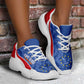 Cape Verde 2026 Football Chunky Sneakers Tubaroes Azuis Grunge Curve Stylized - African Pride