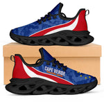 Cape Verde 2026 Football Clunky Sneakers Tubaroes Azuis Grunge Curve Stylized - African Pride