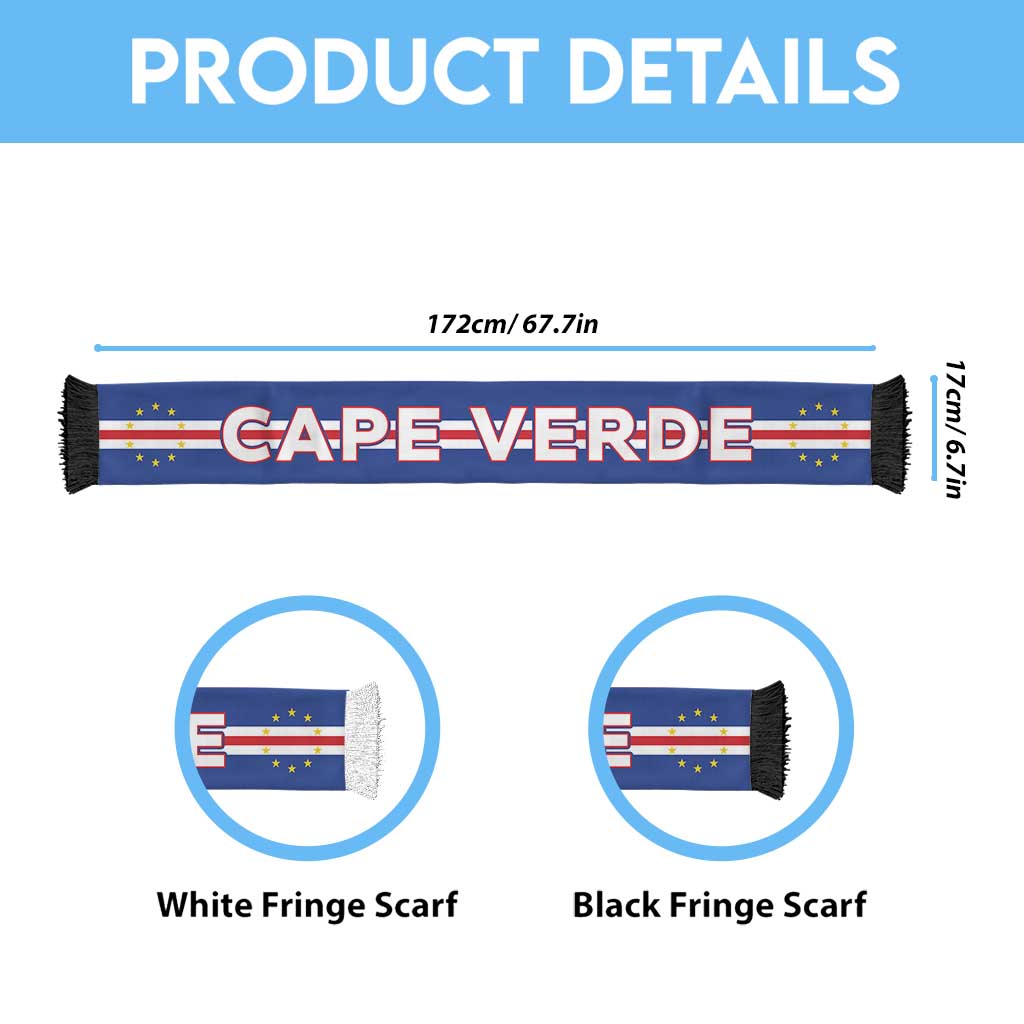 Cape Verde Football 2026 Soccer Scarf Flag Style