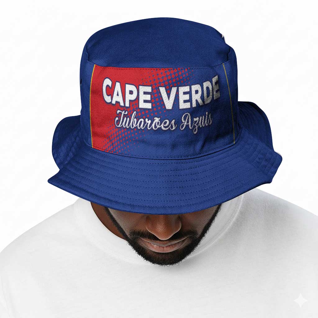 Cape Verde Football Bucket Hat Blue Sharks Make History