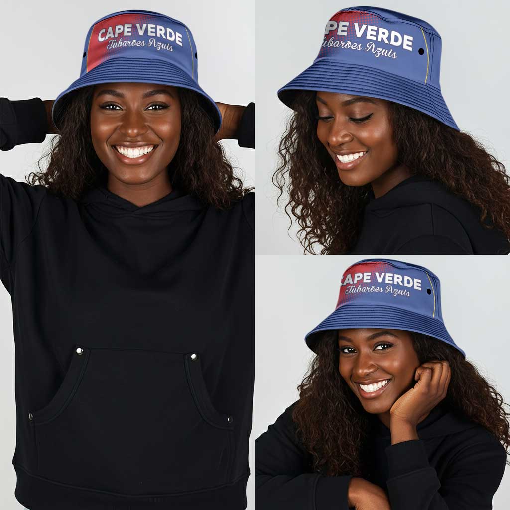 Cape Verde Football Bucket Hat Blue Sharks Make History
