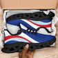 Cape Verde Football Clunky Sneakers Flag-Inspired Curve Style