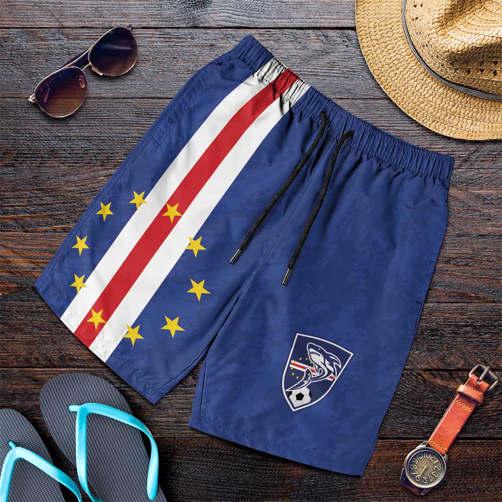 Cape Verde Football Go Champion Shorts for Men Sporty Style - African Pride