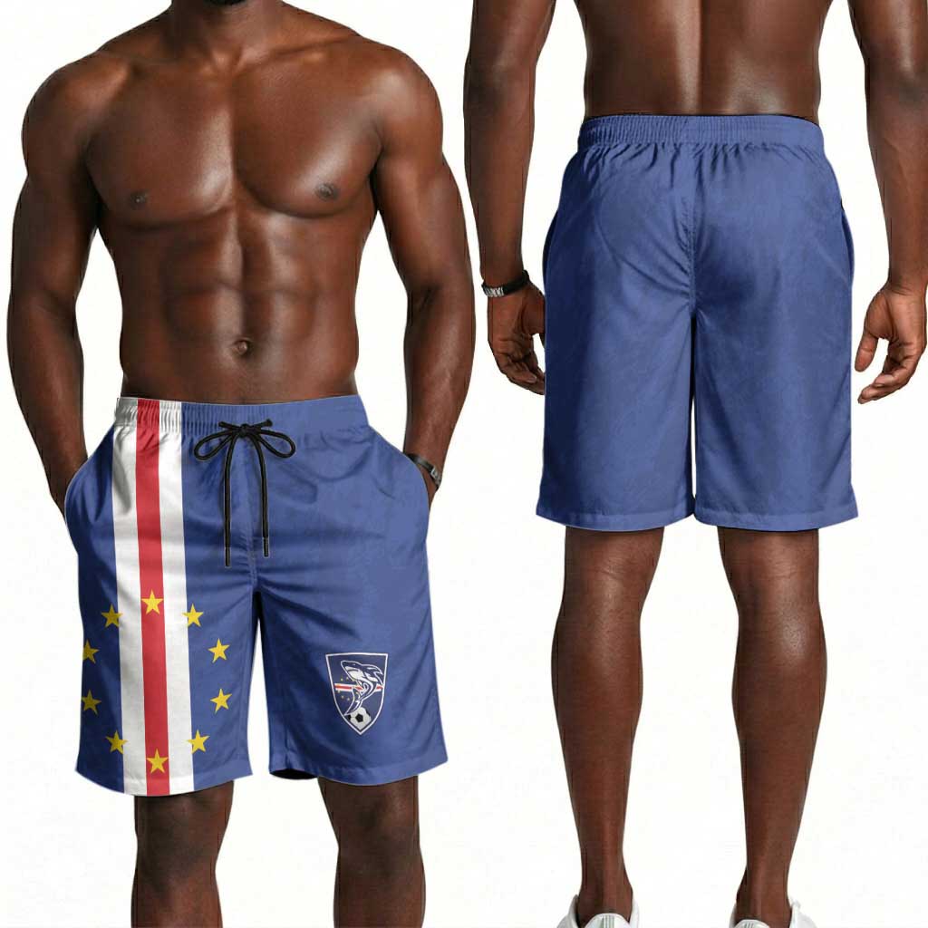 Cape Verde Football Go Champion Shorts for Men Sporty Style - African Pride