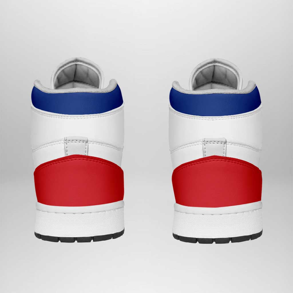 Cape Verde High Sneakers AJ1 Classic National Flag Style - African Pride