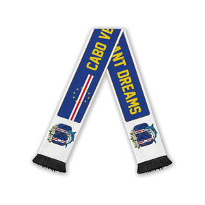 Cape Verde World Football 2026 Soccer Scarf Small Islands Giant Dreams