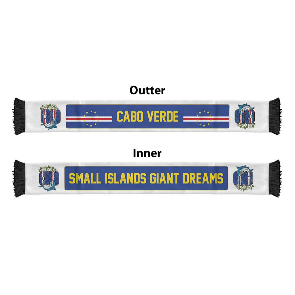Cape Verde World Football 2026 Soccer Scarf Small Islands Giant Dreams