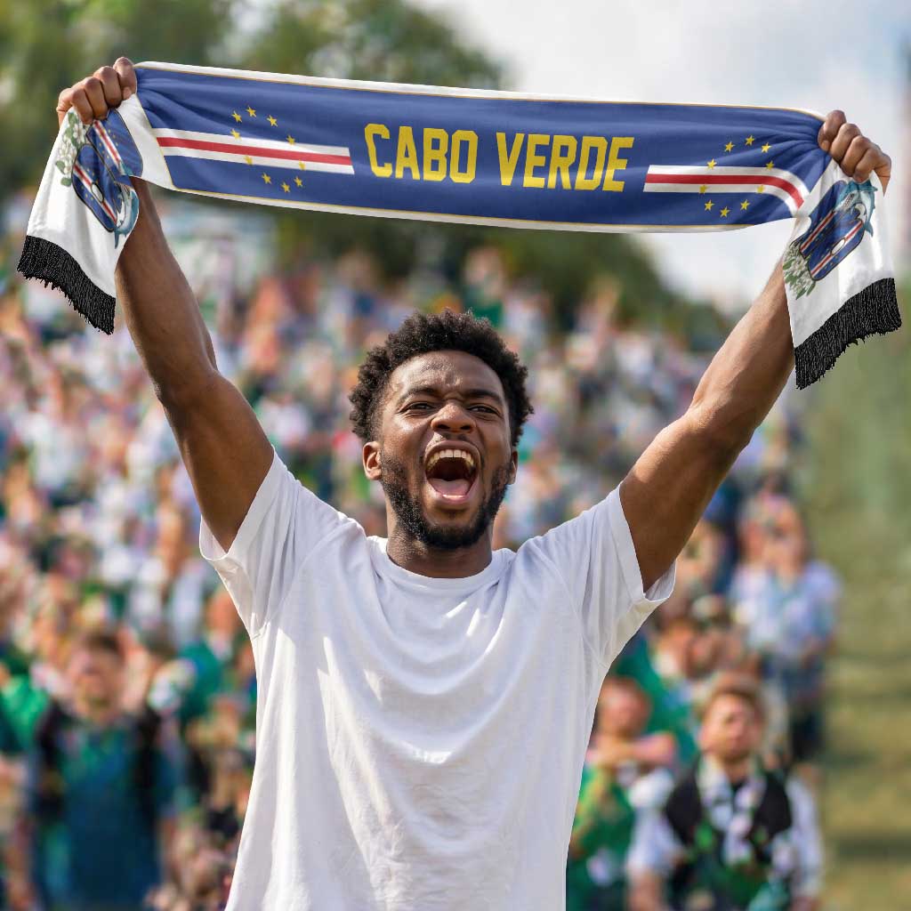 Cape Verde World Football 2026 Soccer Scarf Small Islands Giant Dreams