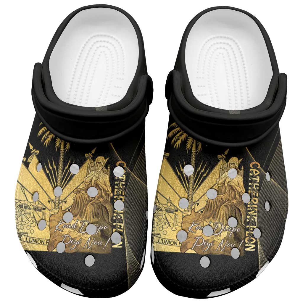 Catherine Flon Haiti Flag Day Clogs Shoes National Heroine Koud Drapo Peyi Nou