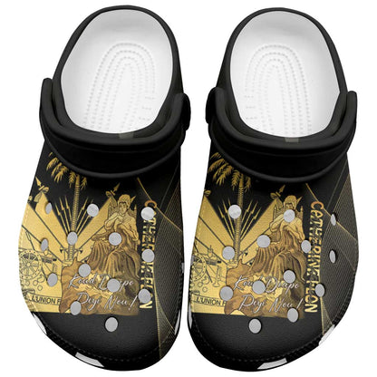Catherine Flon Haiti Flag Day Clogs Shoes National Heroine Koud Drapo Peyi Nou