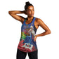 Catherine Flon Haiti Flag Day Women Racerback Tank Ayiti Cherie Coat Of Arms