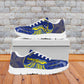 Curacao Football Sneakers Blue Wave Geometric Caribbean Sports Motif