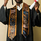 Custom African Ankara Motifs Mixed Animal Skins Graduation Stole