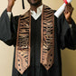 Custom African Tiger Mix Dashiki Tribal Pattern Graduation Stole