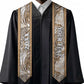 Custom African Wild Animal Skins Graduation Stole Leopard Pattern