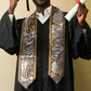 Custom African Wild Animal Skins Graduation Stole Leopard Pattern