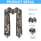 Custom African Wild Animal Skins Graduation Stole Snake and Crocodile Mix Skin