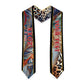 Custom African Wild Animal Skins Graduation Stole Unique Leopard Zebra And Snake Patterns