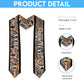 Custom African Wild Animal Skins Graduation Stole Vintage Snake Skin Pattern