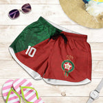 Custom Moroccan Football Shorts for Women Go Glory-The Atlas Lions - African Pride
