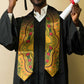 Dashiki and Polynesian Pattern Graduation Stole Afro Pacific Culture Gold Version