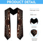 Dashiki and Polynesian Pattern Graduation Stole Afro Pacific Culture Red Version